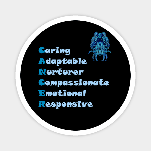 Cancer Personality Magnet by PrintedDesigns